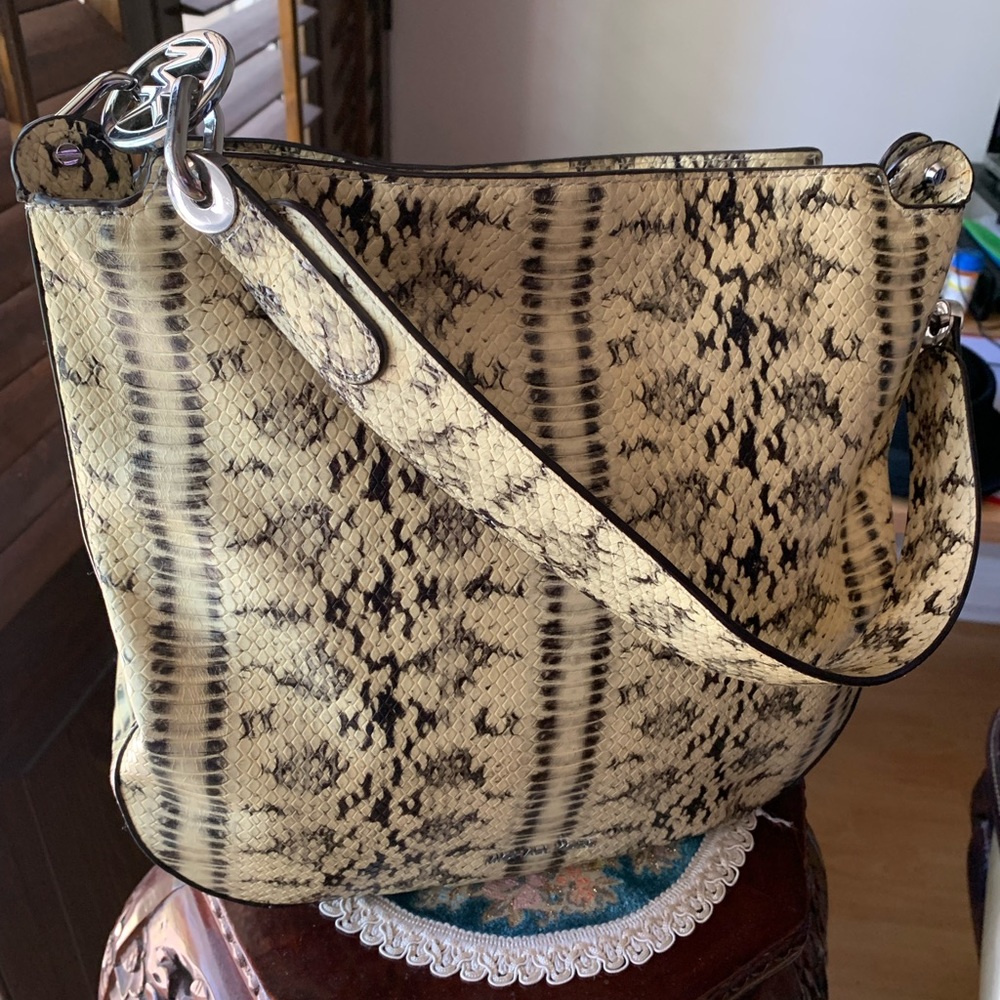 Michael Kors Embossed Fulton purse unique